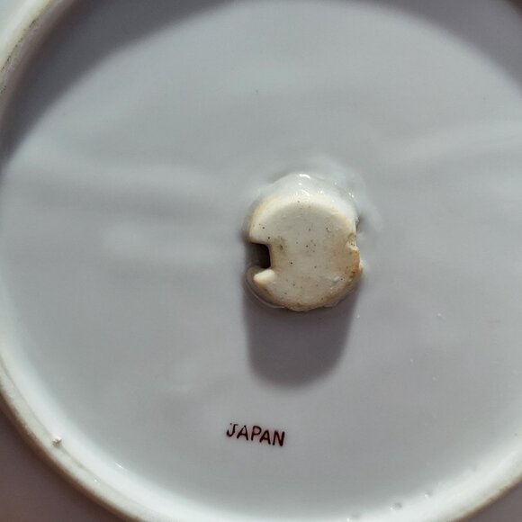 Vintage Decorative Plate Fruit Design Pierced Gilded Gold Edge - Picture 5 of 11